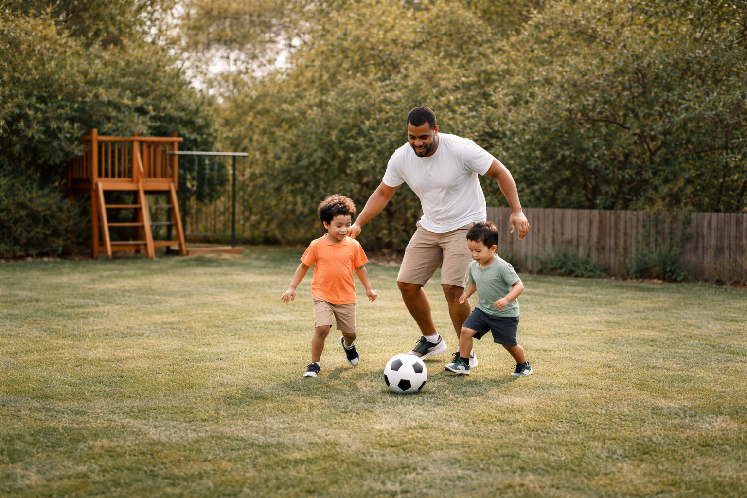 Kids doing physical activity for fitness tracking